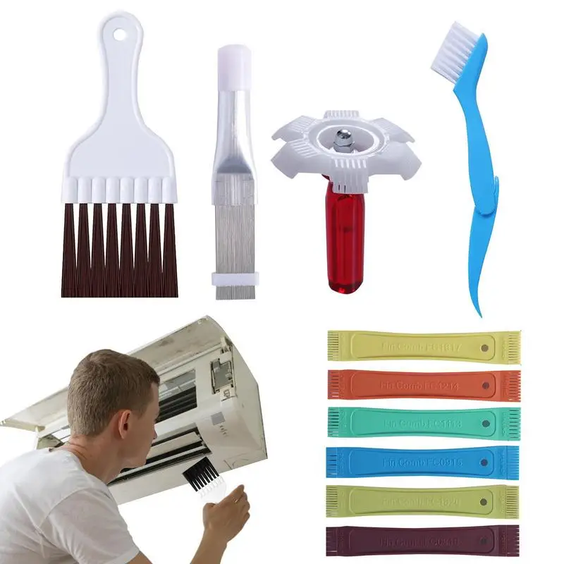 Coil Comb Cleaner Condenser Fin Straightener AC Evaporator Comb Easy To Use Coil Cleaning Brush 5 Different Fin Comb Repair
Coil Comb Cleaner Condenser Fin Straightener AC Evaporator Comb Easy To Use Coil Cleaning Brush 5 Different Fin Comb Repair