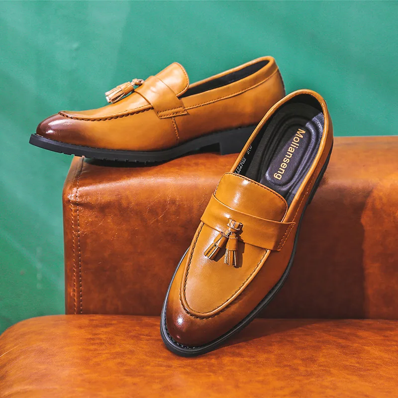 Итальянские кожаные лоферы с бахромой для мужчин, элегантная формальная Классическая обувь, повседневная мужская деловая обувь с бахромой,...
Итальянские кожаные лоферы с бахромой для мужчин, элегантная формальная Классическая обувь, повседневная мужская деловая обувь с бахромой,...