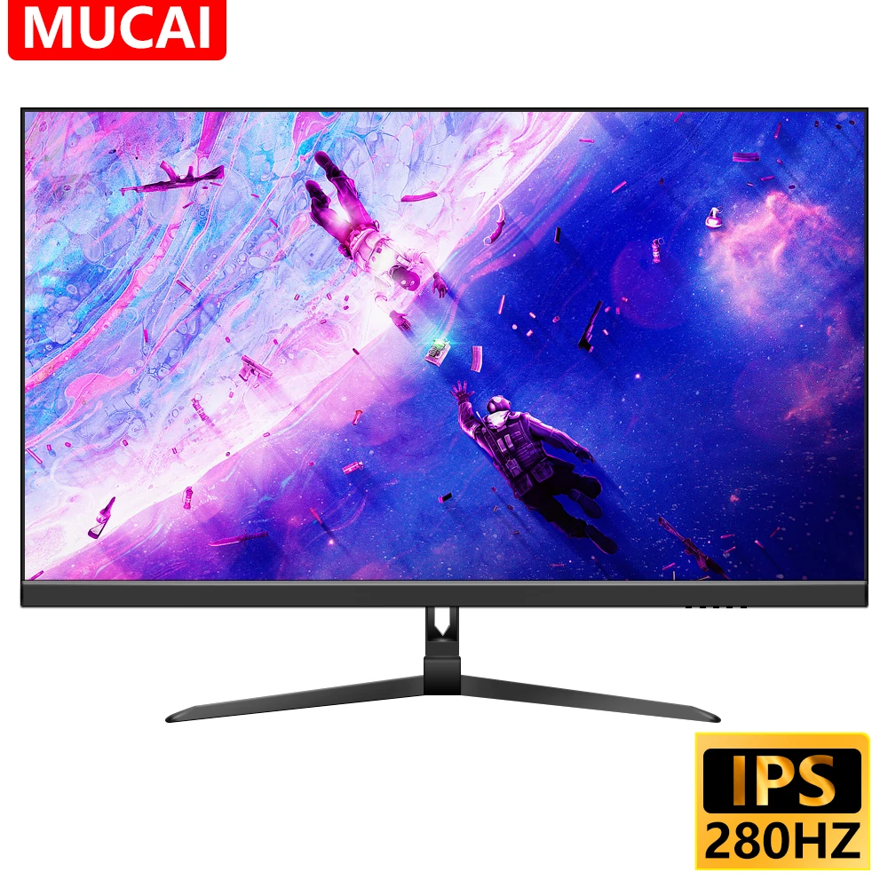 

MUCAI 27 Inch Monitor 240Hz LCD Display PC IPS 280Hz HD Desktop Gamer Computer Screen Flat Panel HDMI-compatible/DP/1920*1080