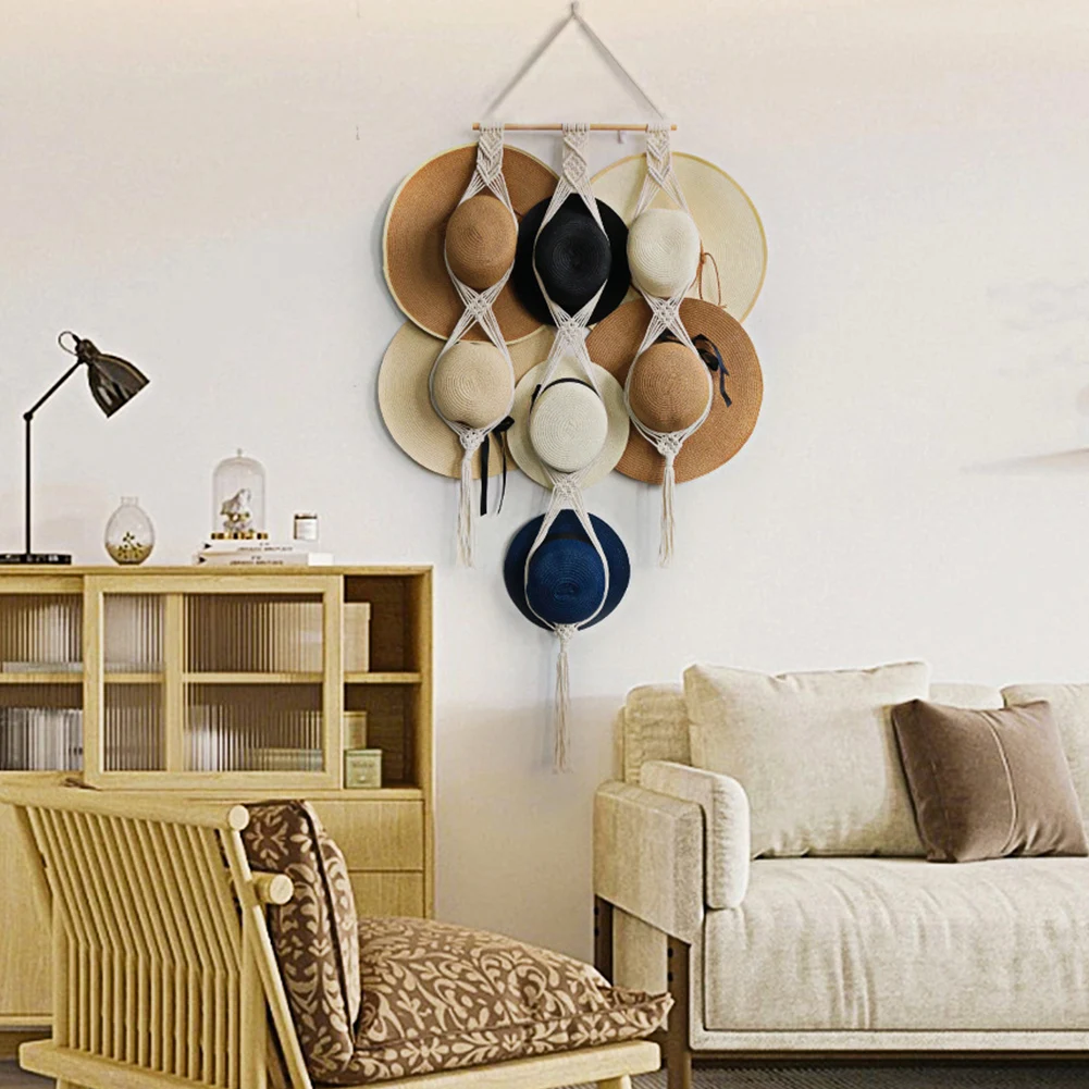 MultiPurpose Nordic Style Macrame Hat Hanger Home Storage Organization Scarf Wall Hanging Organizer Display Rack Wall Decor
MultiPurpose Nordic Style Macrame Hat Hanger Home Storage Organization Scarf Wall Hanging Organizer Display Rack Wall Decor