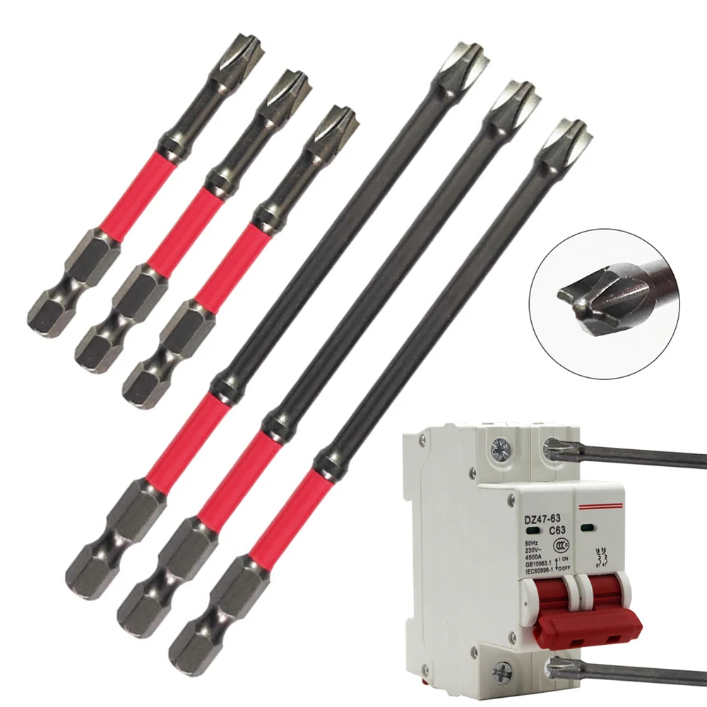 6pcs 65mm 110mm Magnetic Special Slotted Cross Screwdriver Bit Batch Head Nutdrivers FPH2 For Socket Switch Power Tool
6pcs 65mm 110mm Magnetic Special Slotted Cross Screwdriver Bit Batch Head Nutdrivers FPH2 For Socket Switch Power Tool