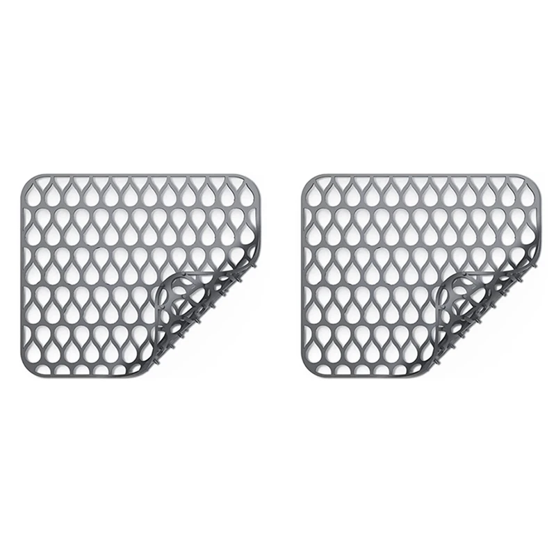 Silicone Sink Protectors For Kitchen, Folding Non-Slip Sink Mat Grid For Bottom Of Stainless Steel Porcelain Sink 2Pcs
Silicone Sink Protectors For Kitchen, Folding Non-Slip Sink Mat Grid For Bottom Of Stainless Steel Porcelain Sink 2Pcs