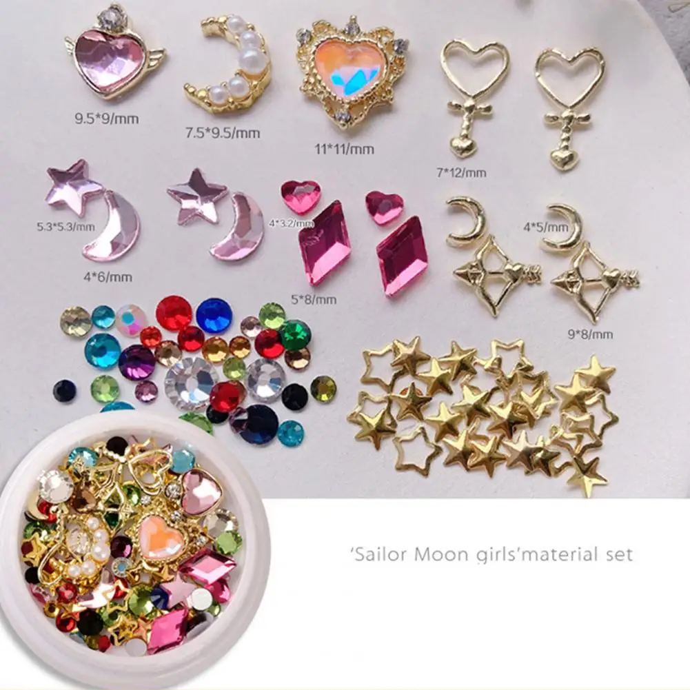 1 Box Nail Decoration Multiple Shapes Waterproof Resin Colorful Sparkling Star Moon DIY Nail Art Tips Decor Beauty Supplies
1 Box Nail Decoration Multiple Shapes Waterproof Resin Colorful Sparkling Star Moon DIY Nail Art Tips Decor Beauty Supplies