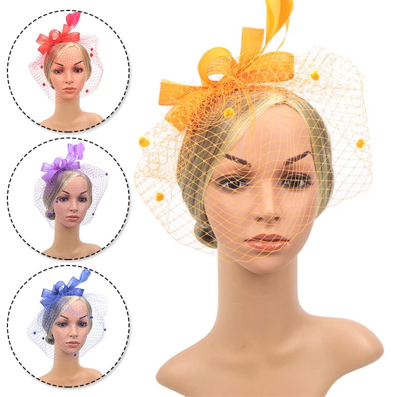 Women Hair Accessories Wedding Bridal Veils Decorated European Style Feather Fascinator Cocktail Party Hat Headwear Party
Women Hair Accessories Wedding Bridal Veils Decorated European Style Feather Fascinator Cocktail Party Hat Headwear Party