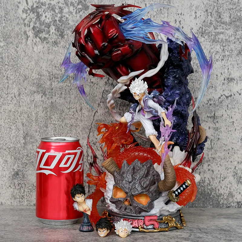 30cm Anime One Piece Figures Sun God Nika Luffy Kaidou Fire Dragon Torch Action Figures 4 Heads Monkey D. Luffy Pvc Statue Toys
30cm Anime One Piece Figures Sun God Nika Luffy Kaidou Fire Dragon Torch Action Figures 4 Heads Monkey D. Luffy Pvc Statue Toys