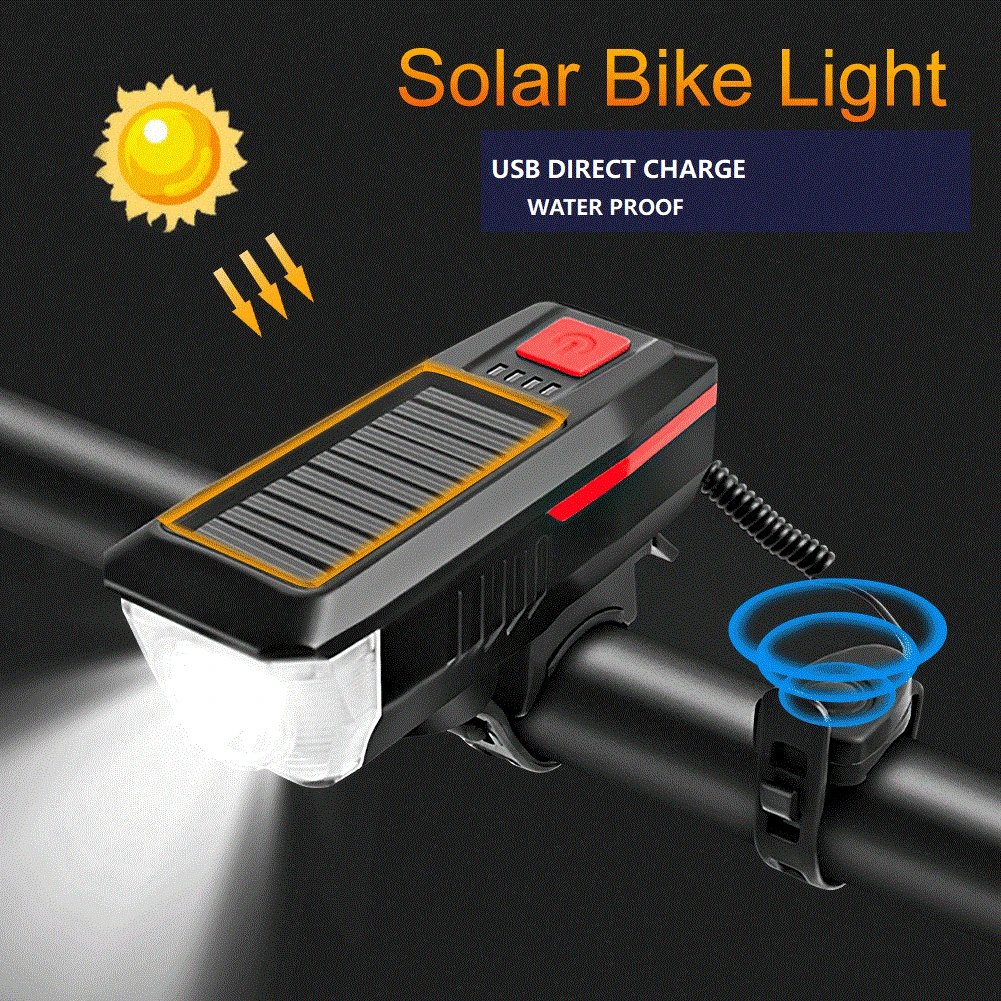 ZK30 Solar Bike Light Front Flashlight Horn Bicycle Lantern USB Rechargeable Cycling Accessories Lamp Taillight Luces Bicicleta
ZK30 Solar Bike Light Front Flashlight Horn Bicycle Lantern USB Rechargeable Cycling Accessories Lamp Taillight Luces Bicicleta