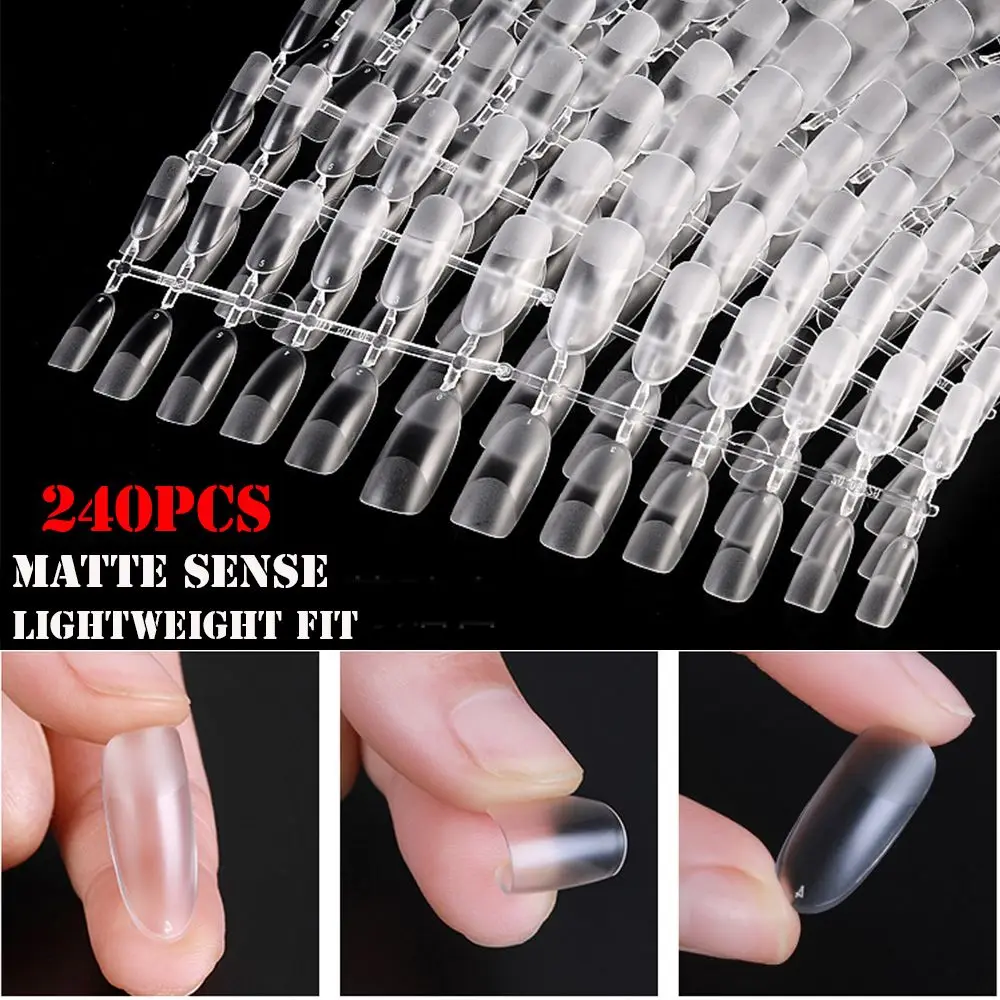 240pcs Dtachable Capsule Design Short Nail Semi Matte Full Cover False Nails Ultra Thin No Trace Coffin
240pcs Dtachable Capsule Design Short Nail Semi Matte Full Cover False Nails Ultra Thin No Trace Coffin