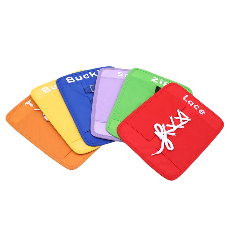 Colorful Baby Early Learning Kits Basic Life Skills Toys Learn To Dress Boards Button Buckle Lace Tie Montessori Child Gifts
Colorful Baby Early Learning Kits Basic Life Skills Toys Learn To Dress Boards Button Buckle Lace Tie Montessori Child Gifts