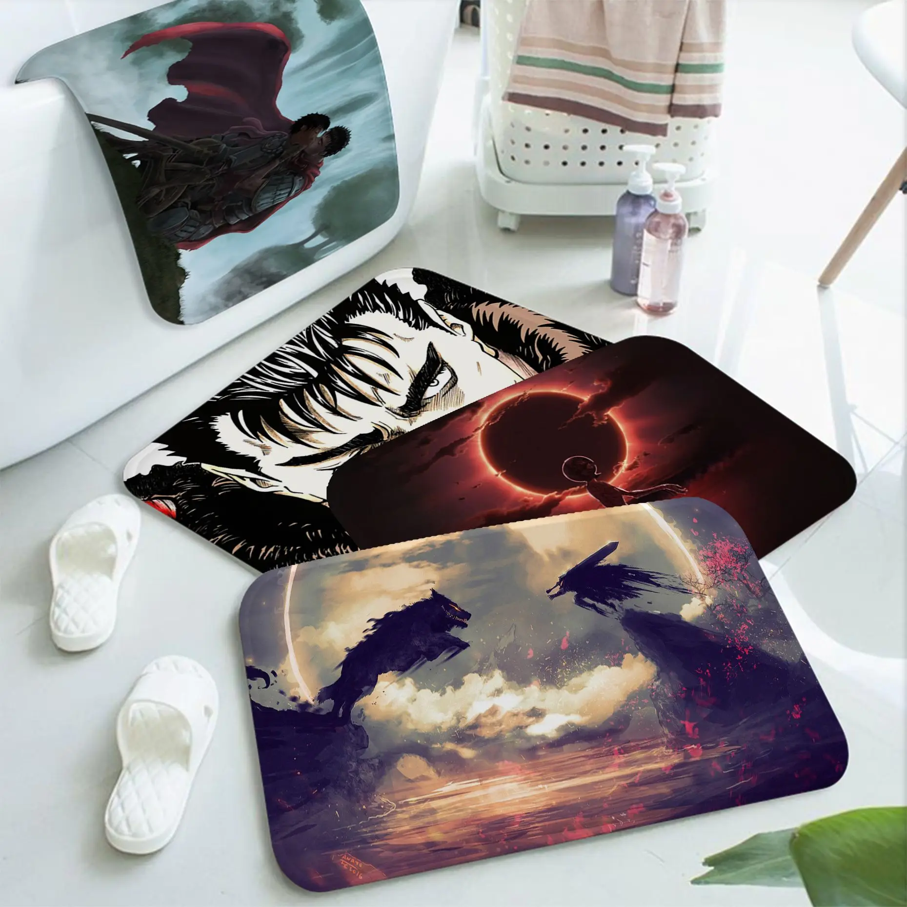 Berserk Guts Bathroom Mat Rectangle Anti-slip Home Soft Badmat Front Door Indoor Outdoor Mat Household Carpets
Berserk Guts Bathroom Mat Rectangle Anti-slip Home Soft Badmat Front Door Indoor Outdoor Mat Household Carpets