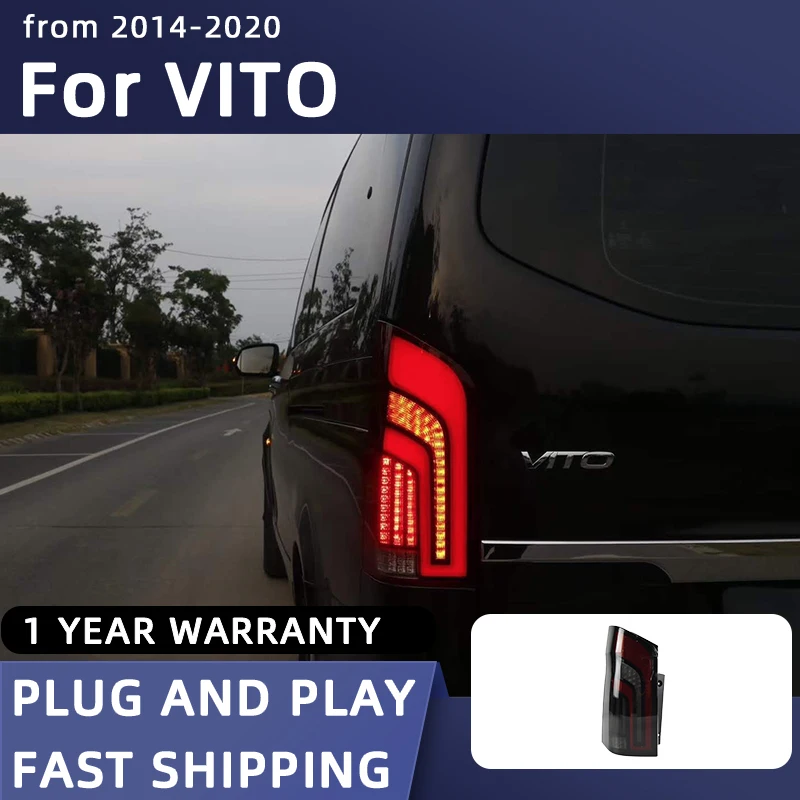 Car Styling Taillights for Benz VITO V250 V260 V260L LED 2016-2019 Tail Light DRL Rear Turn Signal Automotive Tail Lam 
Car Styling Taillights for Benz VITO V250 V260 V260L LED 2016-2019 Tail Light DRL Rear Turn Signal Automotive Tail Lam