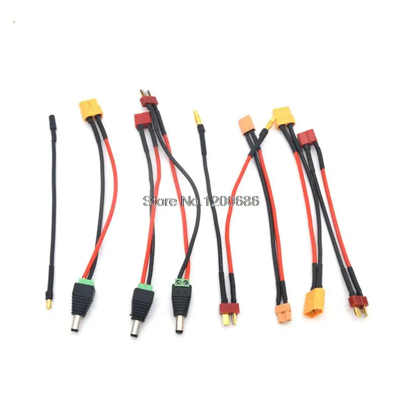 15CM 20AWG Silicone 3.5 DC5.5 banana head T plug XT60 XT30 adapter power connection extension cable Wire Harness
15CM 20AWG Silicone 3.5 DC5.5 banana head T plug XT60 XT30 adapter power connection extension cable Wire Harness