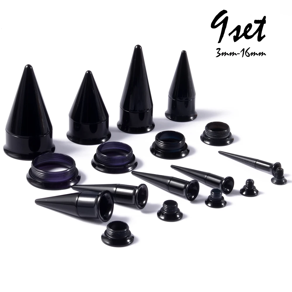 CHUANCI 2/4/9 Pcs Acrylic Screw Fit Ear Taper Tunnel Gauge Kit 2 in 1 Ear Expander Stretching Kit Body Piercing Jewelry
CHUANCI 2/4/9 Pcs Acrylic Screw Fit Ear Taper Tunnel Gauge Kit 2 in 1 Ear Expander Stretching Kit Body Piercing Jewelry