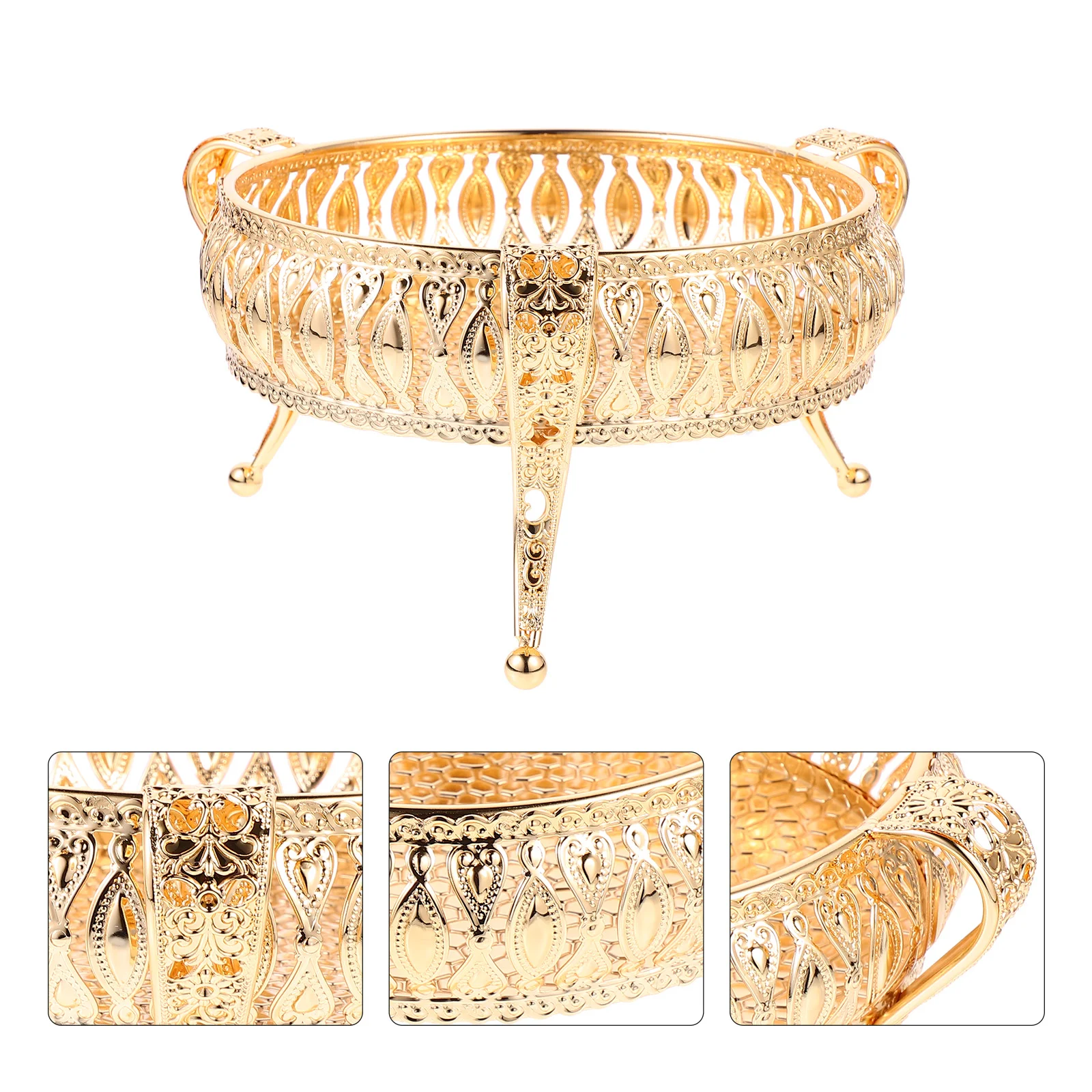 Metal Fruit Bowl Decorative Round Fruit Holder Stand Bread Storage Plate Vegetable Serving Bowls Snack Container Basket for
Metal Fruit Bowl Decorative Round Fruit Holder Stand Bread Storage Plate Vegetable Serving Bowls Snack Container Basket for