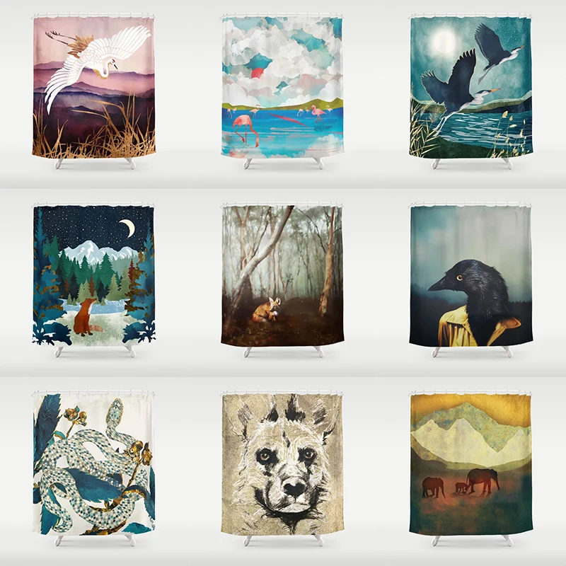Abstract Fantasy Land Snake Bird Fox Bathroom Curtain Home Decoration Waterproof Bathtub Creative Personality Shower Curtain
Abstract Fantasy Land Snake Bird Fox Bathroom Curtain Home Decoration Waterproof Bathtub Creative Personality Shower Curtain