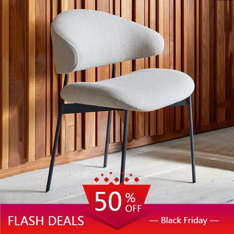 Comfortable Minimalist Dining Chairs Nordic Metal Legs Lounge Ergonomic Soft Chair with Backrest Makeup Muebles Designer Chair
Comfortable Minimalist Dining Chairs Nordic Metal Legs Lounge Ergonomic Soft Chair with Backrest Makeup Muebles Designer Chair