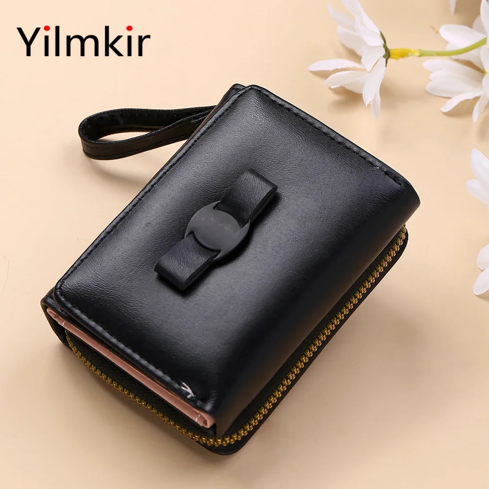 Fashion Zipper Buckle Leather Short Bow Women Coin Purse Multifunctional Lightweight and Portable Simple Ladies Tri-fold Wallet
Fashion Zipper Buckle Leather Short Bow Women Coin Purse Multifunctional Lightweight and Portable Simple Ladies Tri-fold Wallet