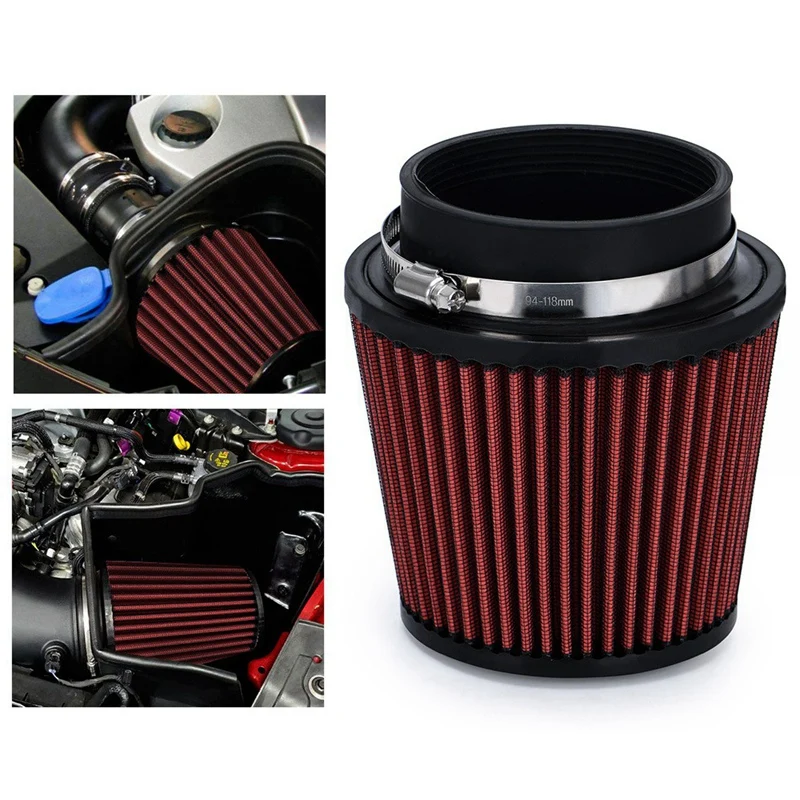 Универсальный автомобильный воздушный фильтр, 4 дюйма, 100 мм
Универсальный автомобильный воздушный фильтр, 4 дюйма, 100 мм
