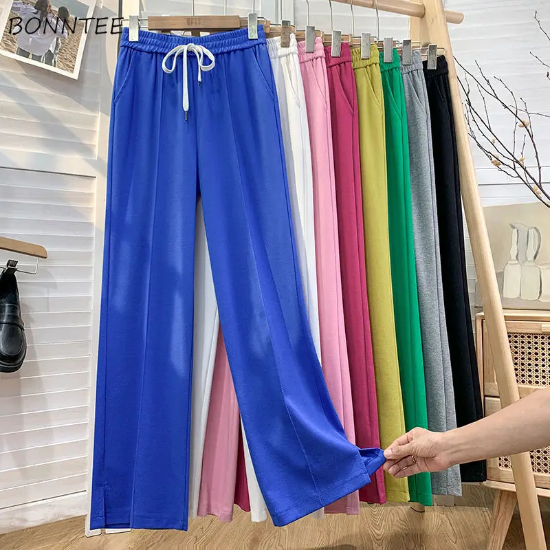 Casual Pants Women Spring Full Length Side Stripe Pockets Drawstring Cozy Fashion All-match High Waist Popular Korean Style New
Casual Pants Women Spring Full Length Side Stripe Pockets Drawstring Cozy Fashion All-match High Waist Popular Korean Style New