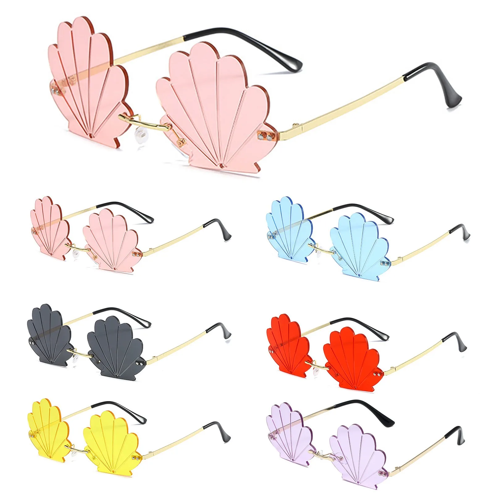 Fashion Unique Shell Flame Shape Women Sunglasses Clear Mirror Ocean Lens Shades Uv400 Retro Irregular Rimless Glasses Eyewear
Fashion Unique Shell Flame Shape Women Sunglasses Clear Mirror Ocean Lens Shades Uv400 Retro Irregular Rimless Glasses Eyewear