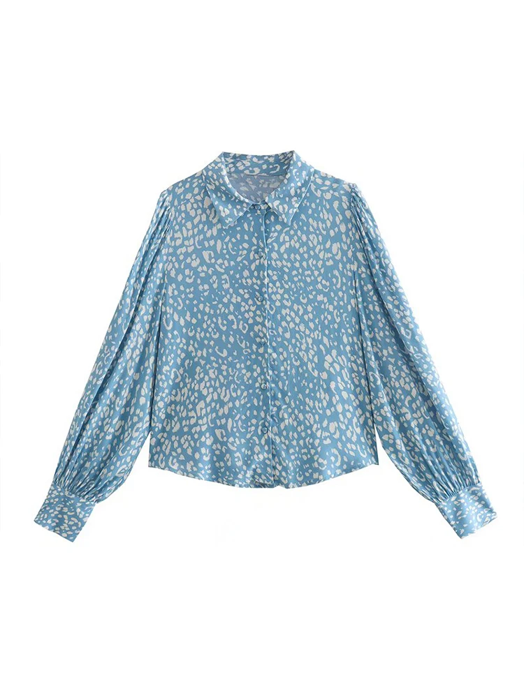Women Casual Blouse Shirts 2022 New Printed Single Breasted T-Shirt Long Sleeve Turn-Down Collar Female Tops Shirt
Women Casual Blouse Shirts 2022 New Printed Single Breasted T-Shirt Long Sleeve Turn-Down Collar Female Tops Shirt