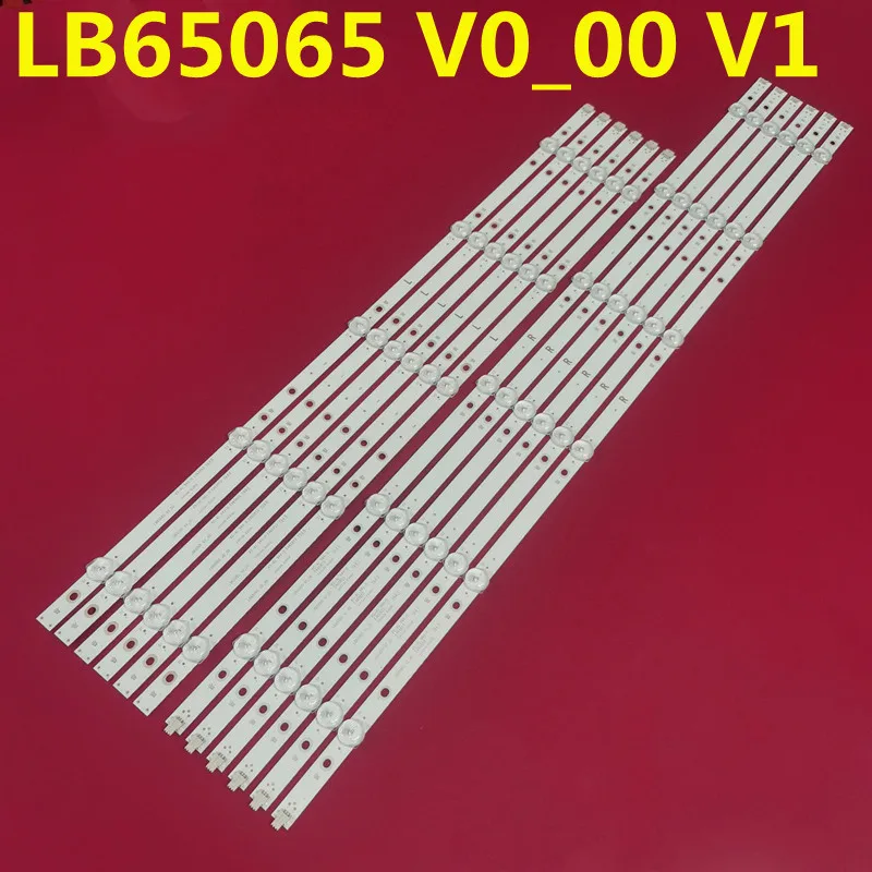 

12 PCS/set LED backlight strip FOR 65PUS6554 LB65065 V0_00 V1 Element TV E4SW6518RKU E4ST6519RKU TPT650J1-QUBF90.K 3B678000001E