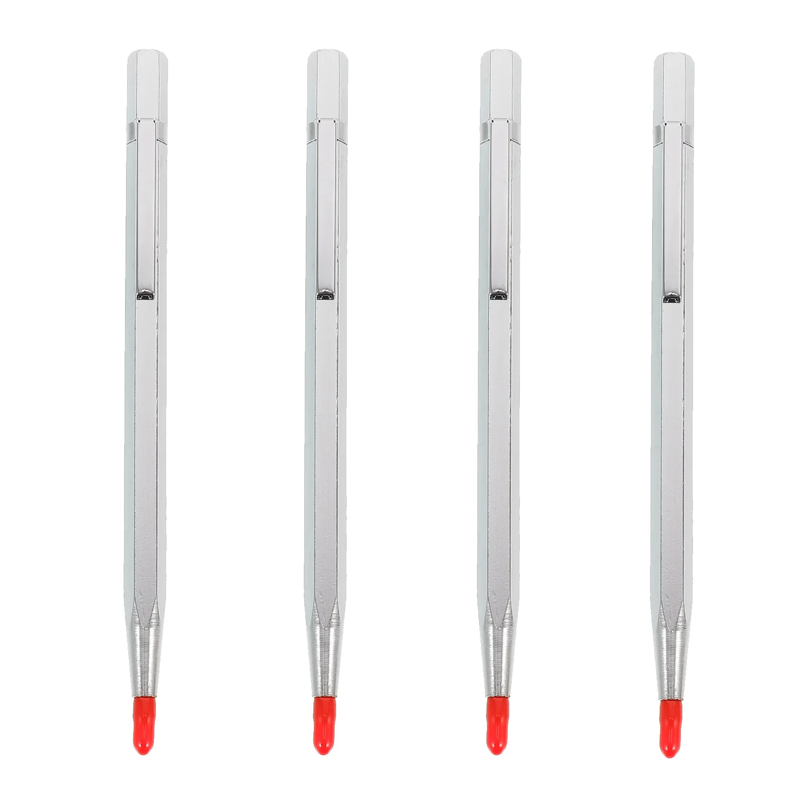 

4 Tungsten Carbide Scribe Professional Ceramic Tile Glass Etching Engraving Pen with Clip Ceramic Metal Marker Scriber for Home
