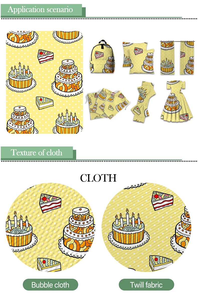 50*145CM Happy Birthday's Cake Polyester Cotton Fabric Printed Twill Fabric Patchwork Sewing Material Diy Boy Shirt Mask Fabric
50*145CM Happy Birthday's Cake Polyester Cotton Fabric Printed Twill Fabric Patchwork Sewing Material Diy Boy Shirt Mask Fabric