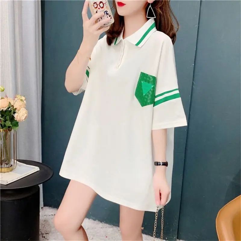 Small Short-sleeved T-shirt Women's Tide Ins Summer 2022 Loose Medium and Long Western Style Lapel Large Size Jacket
Small Short-sleeved T-shirt Women's Tide Ins Summer 2022 Loose Medium and Long Western Style Lapel Large Size Jacket