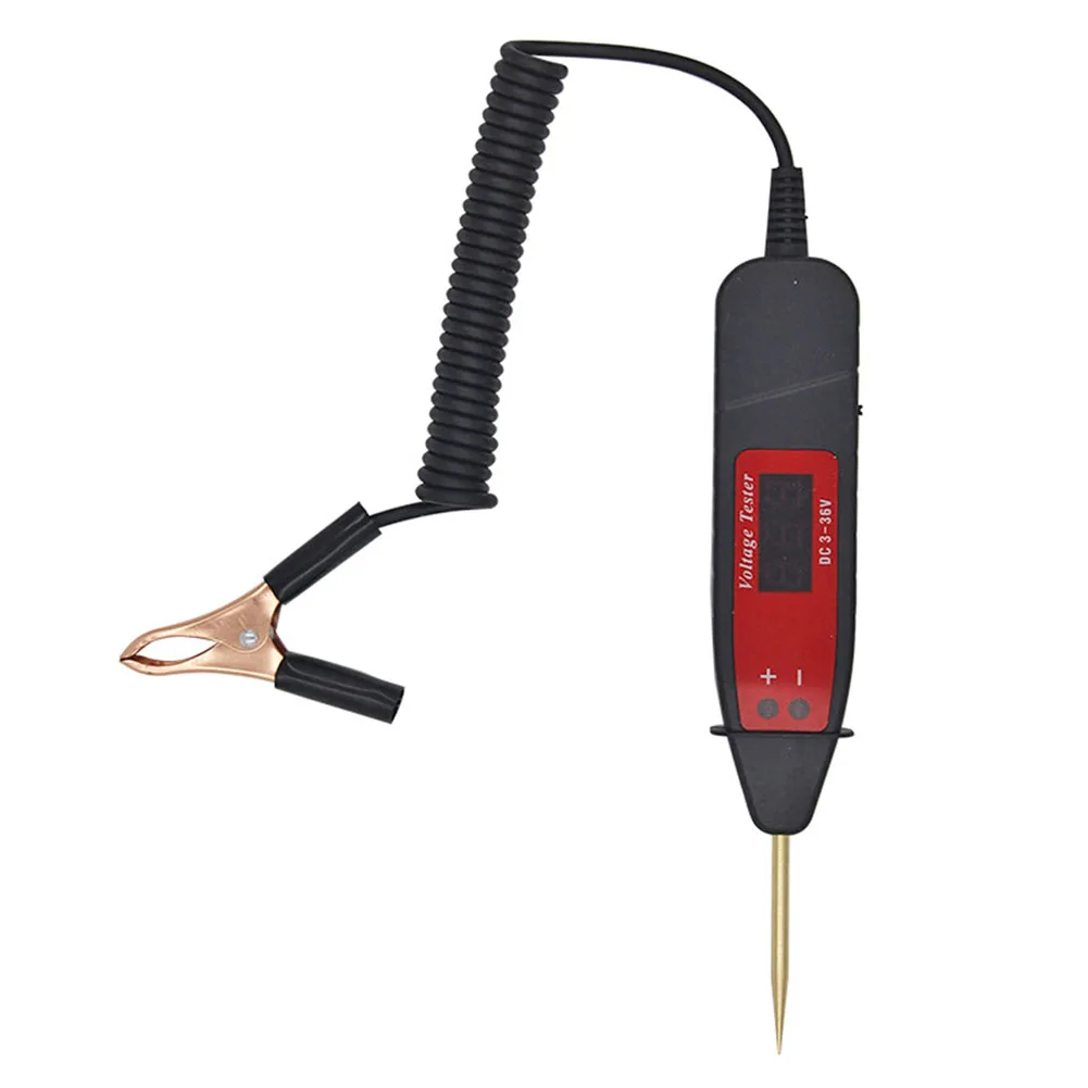 1m Spring Line Car Digital LCD Electric Voltage Test Pen Probe Detector Tester With LED Light for Auto Car Testing Tool
1m Spring Line Car Digital LCD Electric Voltage Test Pen Probe Detector Tester With LED Light for Auto Car Testing Tool