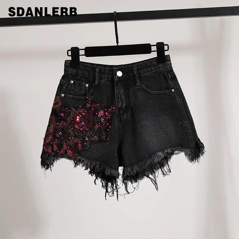 2022 Summer New Loose A- line Denim Shorts Women's Sexy High Waist Slimming Embroidered Ultra Short Hot Pants Wide Leg Pants
2022 Summer New Loose A- line Denim Shorts Women's Sexy High Waist Slimming Embroidered Ultra Short Hot Pants Wide Leg Pants