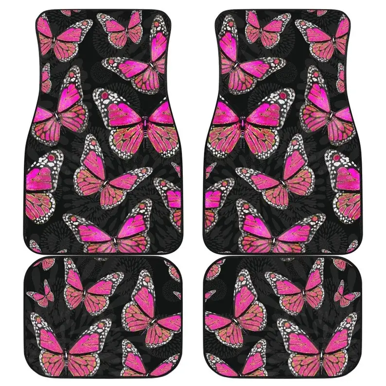 Large Pink Butterflies Car Floor Mats Front and Back Set of 4 Black
Large Pink Butterflies Car Floor Mats Front and Back Set of 4 Black