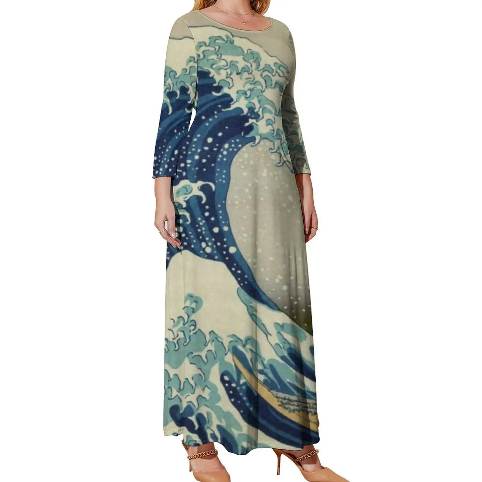 Mountains Dress Great Wave Off Kanagawa Street Style Boho Beach Dresses Women Long Sleeve Trendy Maxi Dress Oversize Vestidos
Mountains Dress Great Wave Off Kanagawa Street Style Boho Beach Dresses Women Long Sleeve Trendy Maxi Dress Oversize Vestidos