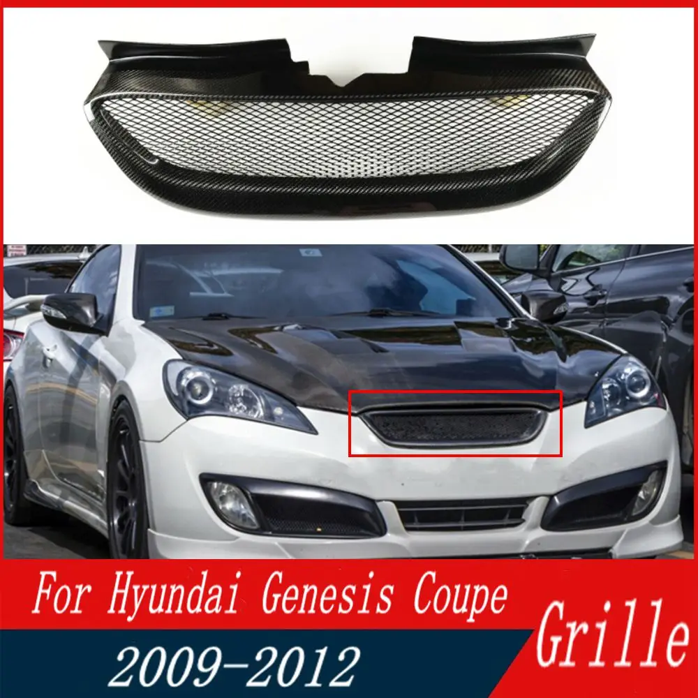 Real Carbon Fiber Car Front Bumper Grille Centre Panel Styling Upper Grill For Hyundai Genesis Coupe 2008 2009 2010 2011 2012
Real Carbon Fiber Car Front Bumper Grille Centre Panel Styling Upper Grill For Hyundai Genesis Coupe 2008 2009 2010 2011 2012