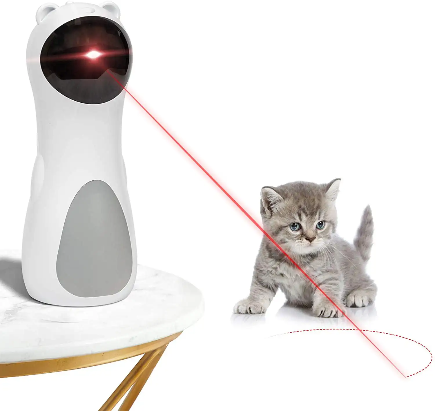 Laser Toy Automatic Interactive Toys for Cats Kitten Dogs USB Charging and Battery Powered 5 Random Pattern Fast Slow Light Flas
Laser Toy Automatic Interactive Toys for Cats Kitten Dogs USB Charging and Battery Powered 5 Random Pattern Fast Slow Light Flas