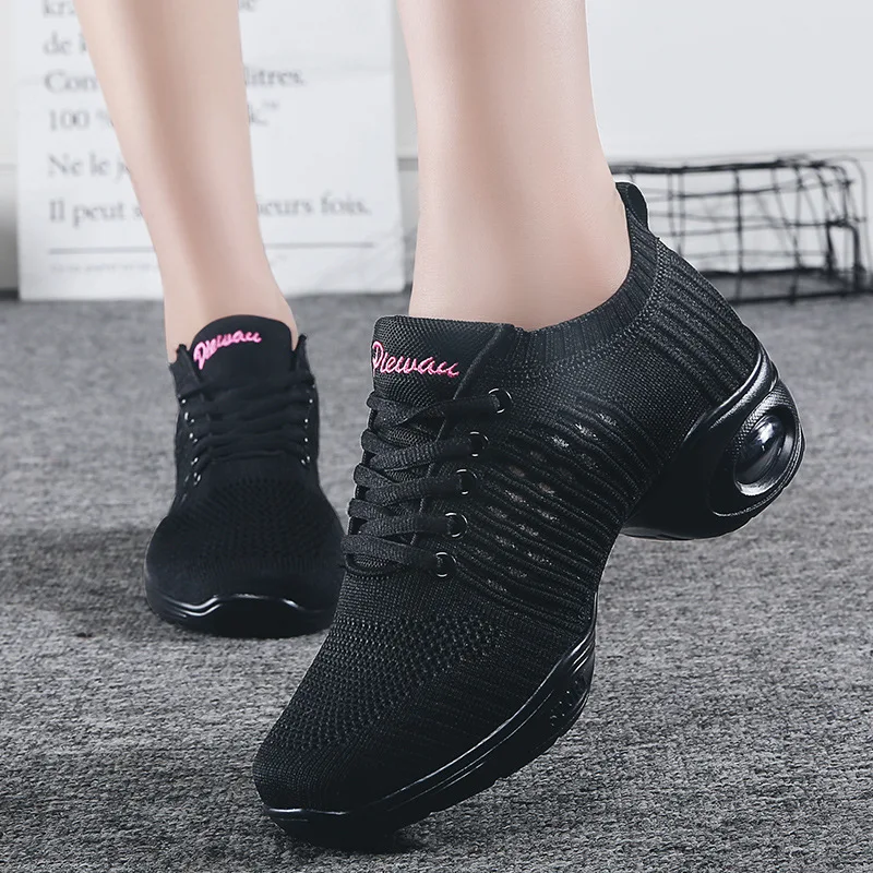 Dance Shoes Girl New Summer Ladies' White Mesh Stretch Flying Weave Square Soft Soles Air Cushion 
Dance Shoes Girl New Summer Ladies' White Mesh Stretch Flying Weave Square Soft Soles Air Cushion
