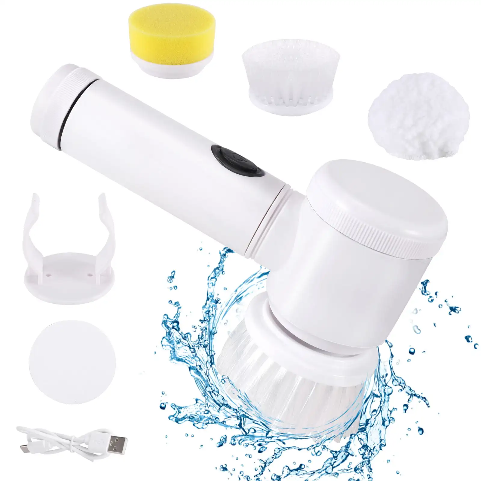 Electric Spin Scrubber Scrub Brush Power Scrubber Cleaning Brushes for Bathroom Cleaning Household Use
Electric Spin Scrubber Scrub Brush Power Scrubber Cleaning Brushes for Bathroom Cleaning Household Use