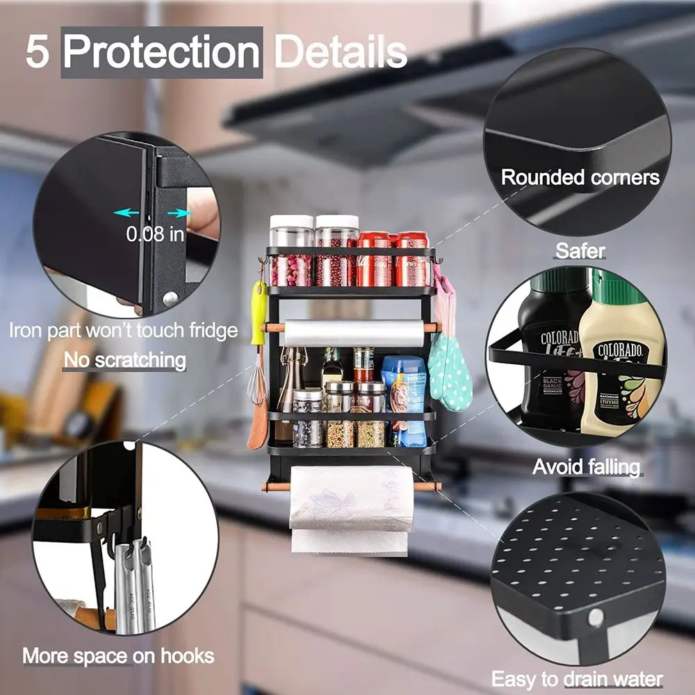 Seasoning Organizer Hang Shelf Refrigerator Storage Rack Fridge Magnetic Organizer Sidewall Hanging Holder Fridge Shelf
Seasoning Organizer Hang Shelf Refrigerator Storage Rack Fridge Magnetic Organizer Sidewall Hanging Holder Fridge Shelf
