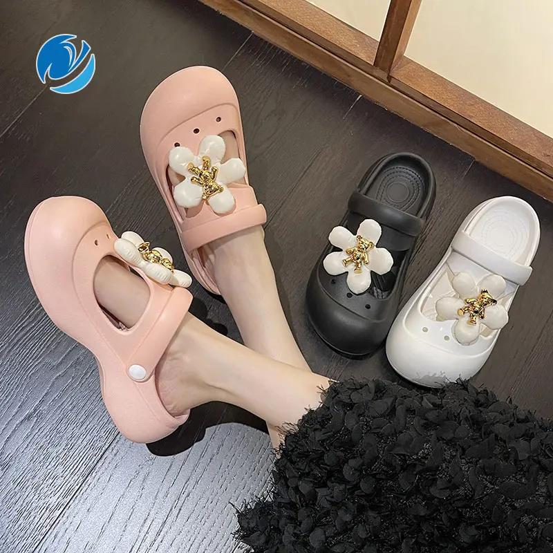 Сандалии Mo Dou женские нескользящие, уличные мягкие дышащие шлепанцы с вырезами и цветами, модные тапочки для защиты от столкновений
Сандалии Mo Dou женские нескользящие, уличные мягкие дышащие шлепанцы с вырезами и цветами, модные тапочки для защиты от столкновений