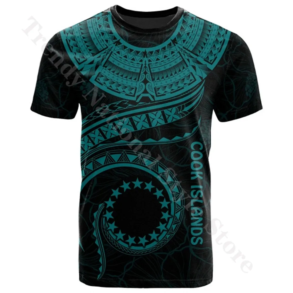 New Printed T-Shirt Casual Vintage Harajuku Sweatshirt Cook Islands Polynesian T-Shirt - Cook Islands Waves (Teal)
New Printed T-Shirt Casual Vintage Harajuku Sweatshirt Cook Islands Polynesian T-Shirt - Cook Islands Waves (Teal)