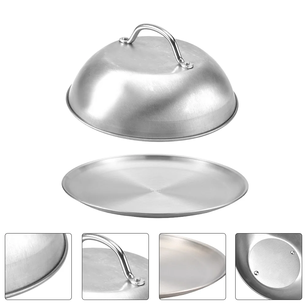 Cover Domesteak Proof Pasta Meal Hotel Serving Press Burger Plate Cheese Grilling Melting Metal Basting Steel Stainless Grill
Cover Domesteak Proof Pasta Meal Hotel Serving Press Burger Plate Cheese Grilling Melting Metal Basting Steel Stainless Grill