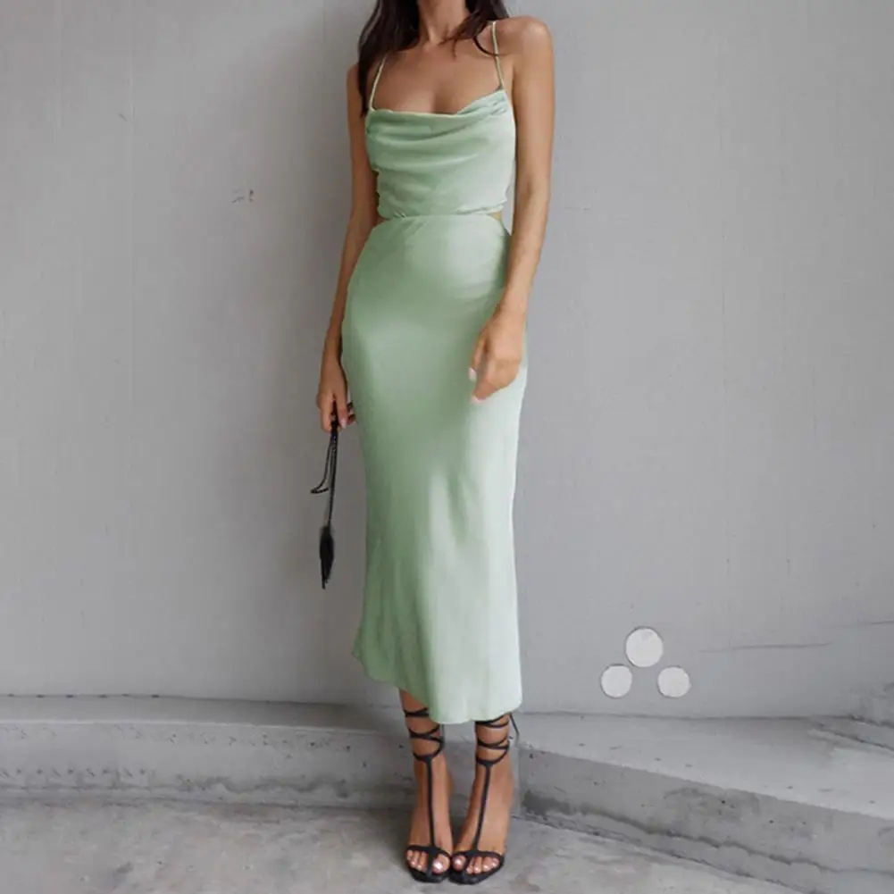 Women Banquet Dress Smooth Surface Summer Prom Dress Tight Waist Lace Up Women Banquet Dress
Women Banquet Dress Smooth Surface Summer Prom Dress Tight Waist Lace Up Women Banquet Dress