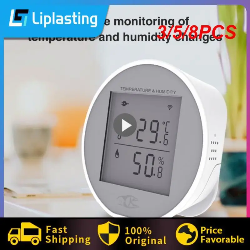 3/5/8PCS Smart Life Indoor Thermometer Tuya Smart Temperature Sensor Wireless Wifi Temperature And Humidity Sensor Smart Home
3/5/8PCS Smart Life Indoor Thermometer Tuya Smart Temperature Sensor Wireless Wifi Temperature And Humidity Sensor Smart Home