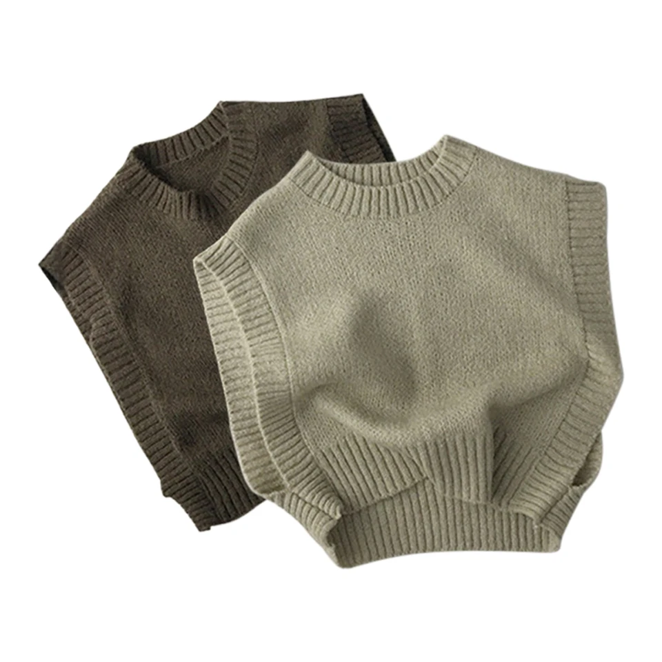 2022 Spring Autumn New Baby Boy Diamond Vest Sweater Fashion Infant Girl Cotton Knitted Sleeveless Tops Toddler Solid Clothes
2022 Spring Autumn New Baby Boy Diamond Vest Sweater Fashion Infant Girl Cotton Knitted Sleeveless Tops Toddler Solid Clothes