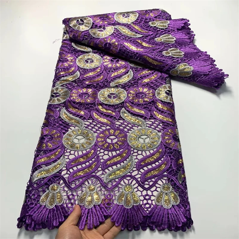 2023 Luxury 5 Yards African Lace Fabric With Sequins High Quality French Swiss Voile Lace In Switzerland For Wedding Party Dress
2023 Luxury 5 Yards African Lace Fabric With Sequins High Quality French Swiss Voile Lace In Switzerland For Wedding Party Dress