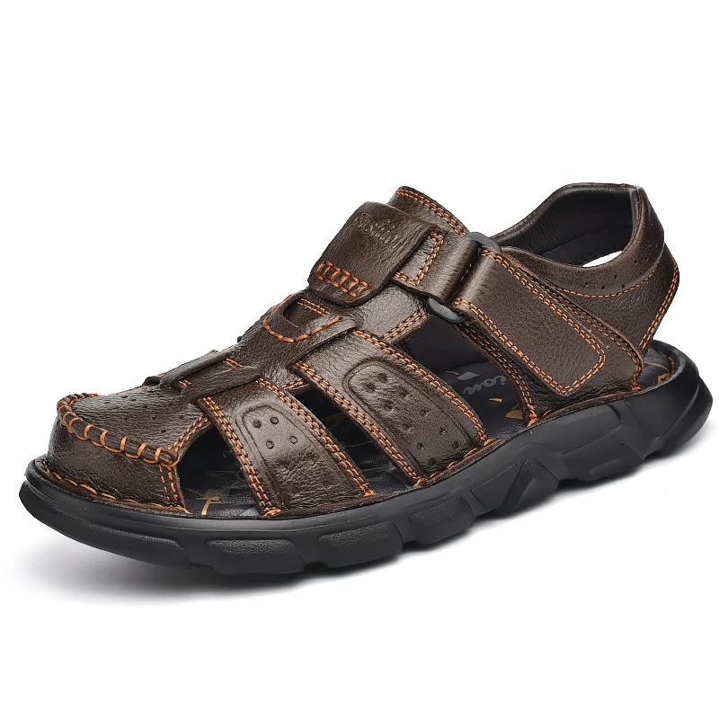 Genuine Leather Casual Shoes For Men High Quality Classic Men Sandals Summer Outdoor Walking Men Sneakers Breathable Men Sandals
Genuine Leather Casual Shoes For Men High Quality Classic Men Sandals Summer Outdoor Walking Men Sneakers Breathable Men Sandals