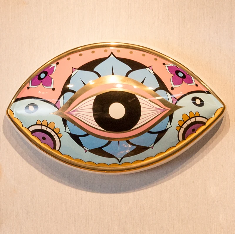 Huge Real Gold Ceramic Eye Islamic Wall Hanging Arts Handmade Spiritual Product decorations for Home Decor Objects Bless Judaica
Huge Real Gold Ceramic Eye Islamic Wall Hanging Arts Handmade Spiritual Product decorations for Home Decor Objects Bless Judaica