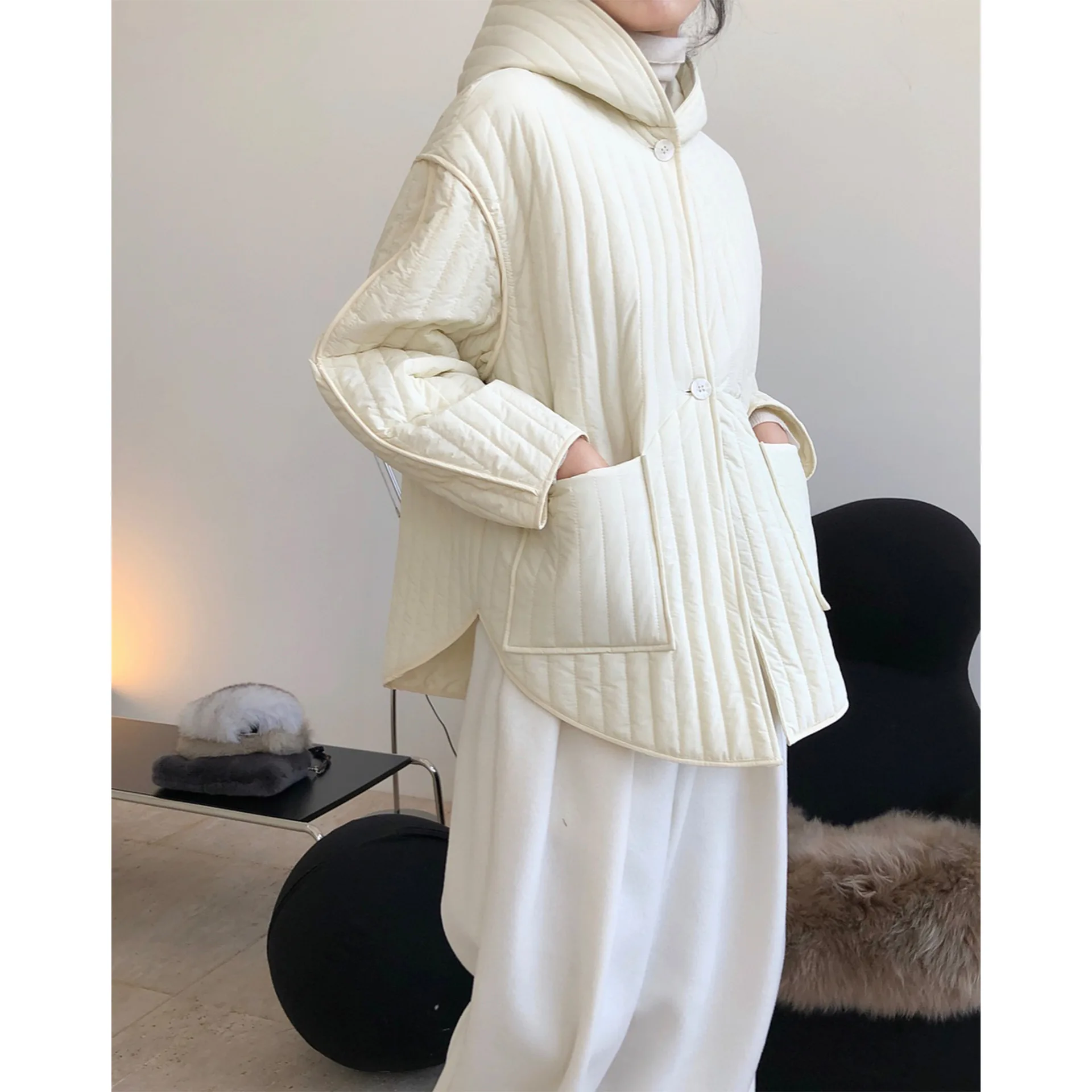 Autumn and Winter Down Jacket Korean Lazy Hooded Cotton Clothing Ladies Loose Show Thin Casual Warm Thickened Jacket Female
Autumn and Winter Down Jacket Korean Lazy Hooded Cotton Clothing Ladies Loose Show Thin Casual Warm Thickened Jacket Female