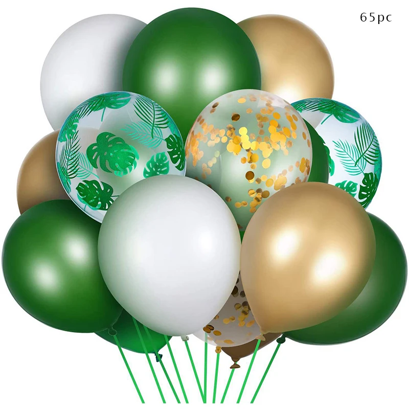 

Воздушные шары в стиле джунглей сафари, металлический шар с пальмовыми листьями, Свадебный декор для вечеринки в честь Дня Рождения, шары
