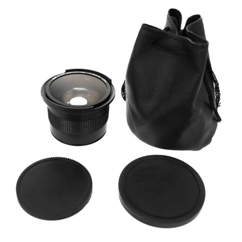 58mm 0.35X Wide Angle Fisheye Lens with Macro Portion Optical Glass Conversion Lens Water-proof for DSLR Close-up Shots
58mm 0.35X Wide Angle Fisheye Lens with Macro Portion Optical Glass Conversion Lens Water-proof for DSLR Close-up Shots