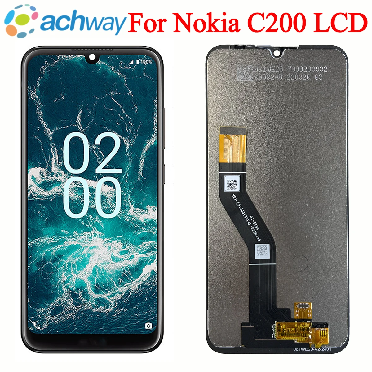 

Tested LCD 6.09 inch For Nokia C200 LCD Display TA-1437 Digitizer Assembly Replacement For Nokia C200 LCD TA-1510 Display